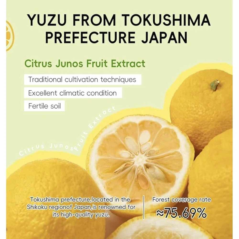 New Quiyum Yuzu AHA BHA Facial‎ Cleanser 100g 3.53oz Exfoliating Hydrating Wash